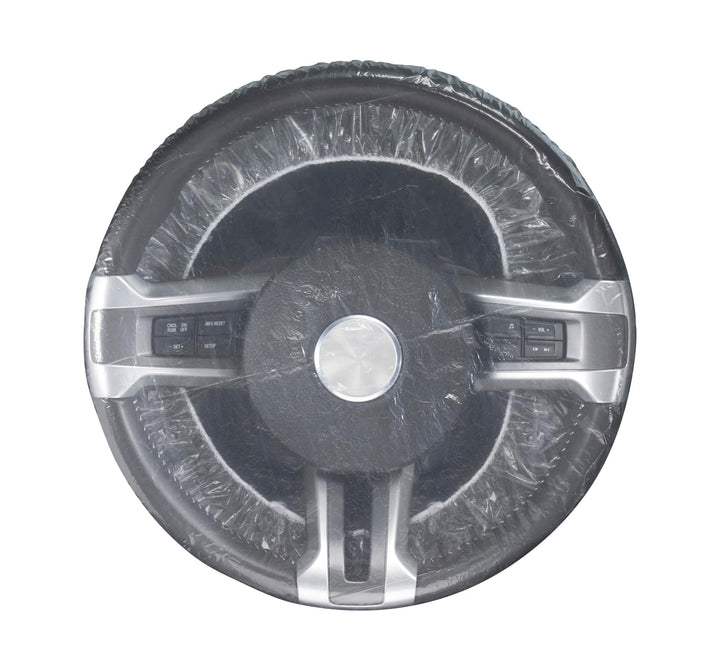 Slip-N-Grip Full Coverage Disposable Plastic Steering Sheel Cover with Elastic Band SNG Part # FB-P9933-82 Retail $58.00