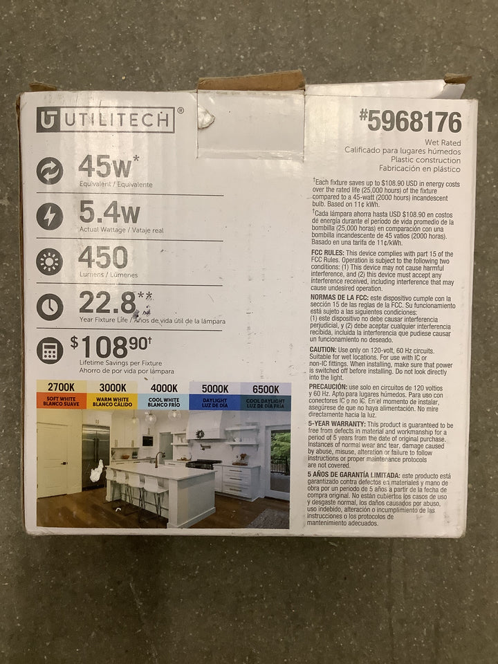 UTILITECH 4IN 10.16 cm led