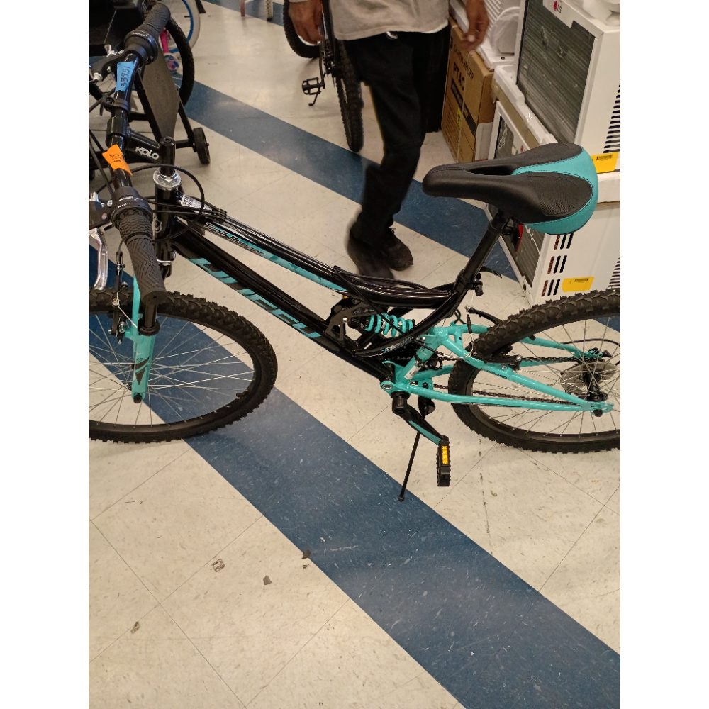 Trail Runner Women's Mountain Bike, Black and Blue, 26-inch