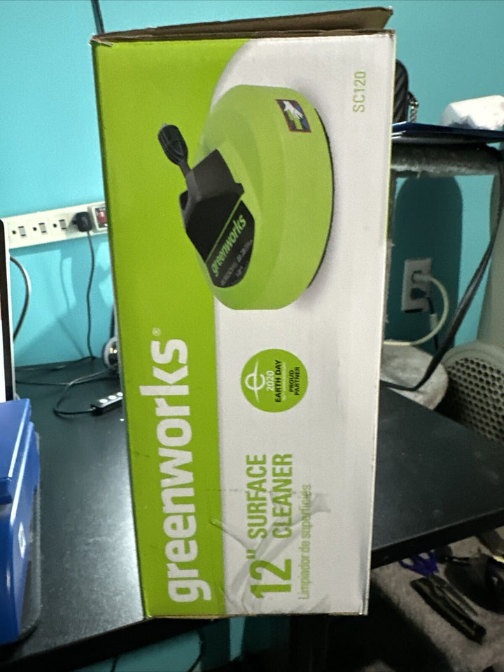 Greenworks - 12" Pressure Washer Surface Cleaner Attachment - Green