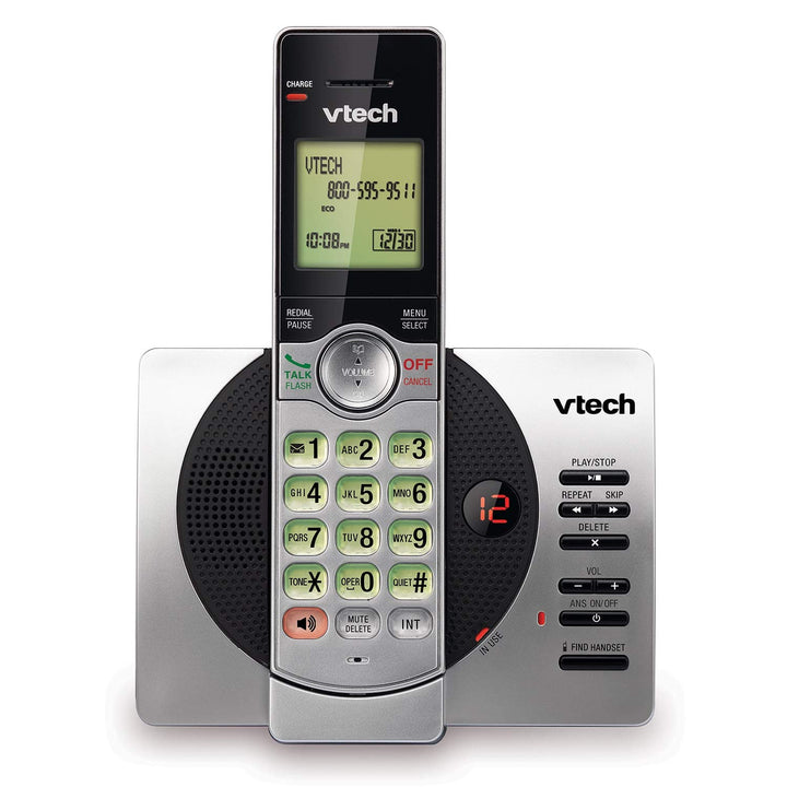 VTech CS6919 Expandable Cordless Phone, Silver/Black(Renewed)