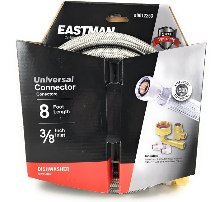 Eastman 8' Universal Dishwasher Connector