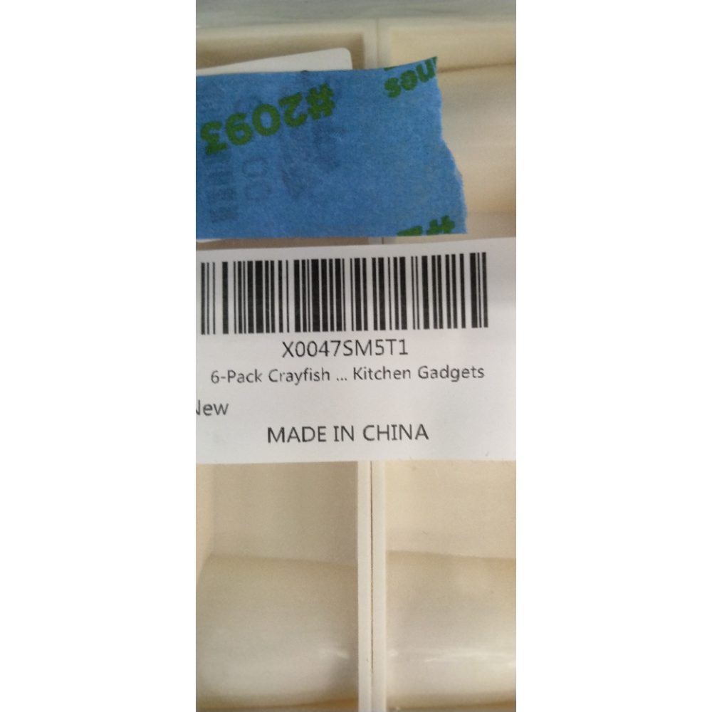 Rercarre 6-Pack Crayfish Sheller, Crayfish Peeler, Efficient Crayfish Sheller, Lightweight Kitchen Gadgets, White, EER-4637