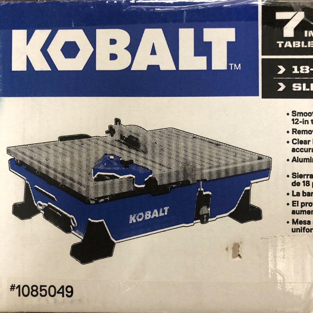 Kobalt 7-in 6-Amp Wet Tabletop Sliding Table Tile Saw KWS B72-06 BRAND NEW