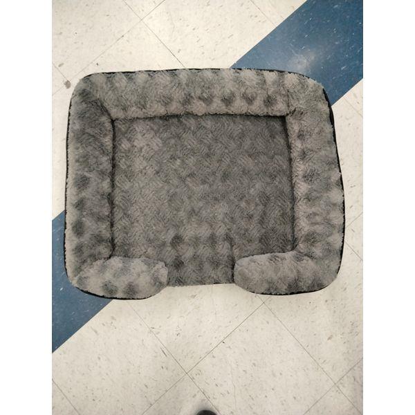 Bedsure Comfy Pet Bed, Gray, Plush Rim