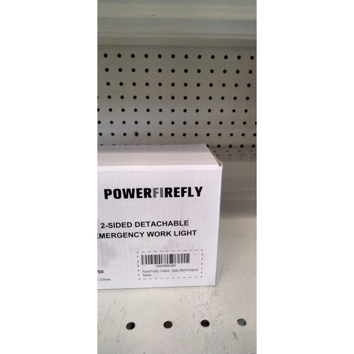 POWERFIREFLY 2-Sided Detachable LED Work Light, Cordless Emergency Light, Strobe Light, Mini Camping Lantern, Strong Magnetic Base, for Car Truck Boat, Multi-Purpose