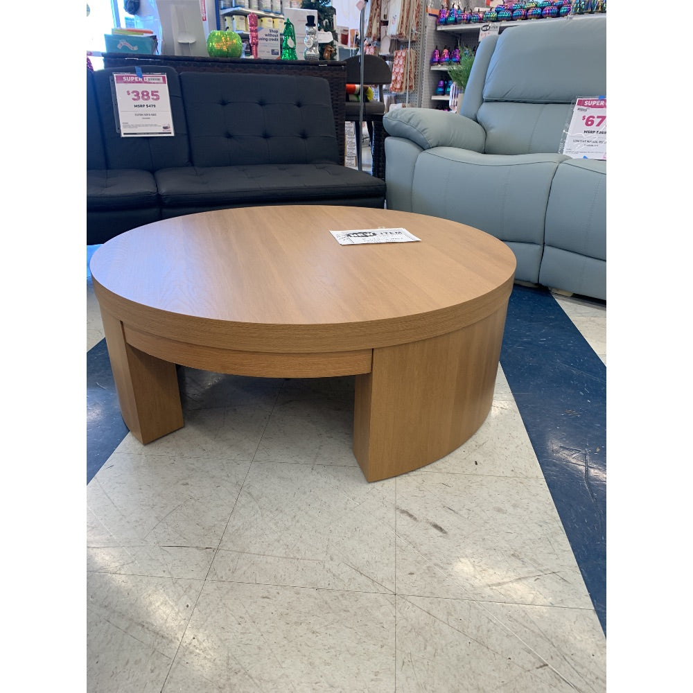 Round Coffee Table, Wooden, Contemporary Design