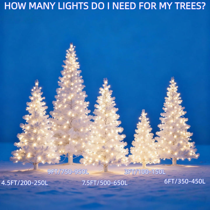 JinBest 200 Clear Bulbs White Wire Christmas Lights, Commercial Grade Decorative Lighting String Pack of 2 Sets 100 Light, for Indoor Outdoor Party, Garden, Patio.