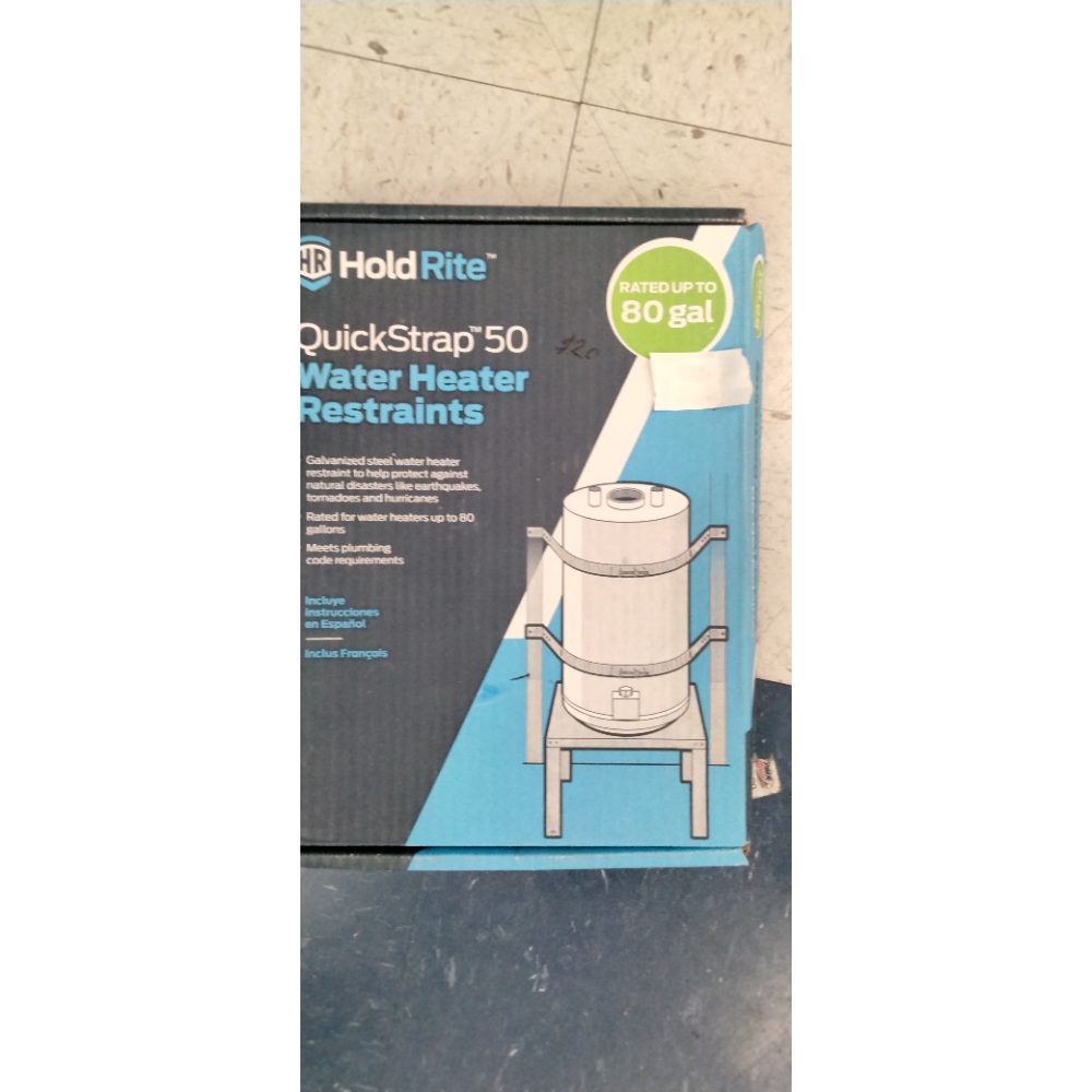 Holdrite QuickStrap QS-50 Galvanized Water Heater Strap Supports up to 80Gal New