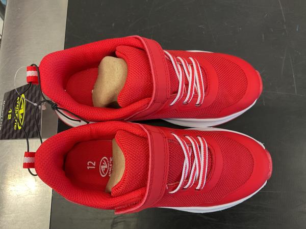 Athletic Works Kids Size 12 Red Athletic Shoes Retail $14.98