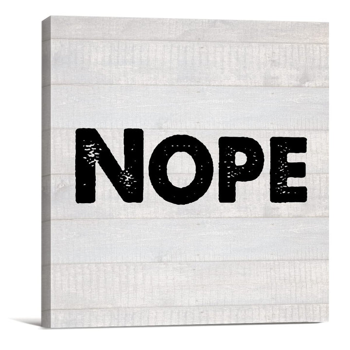 Country Office Nope Canvas Prints Wall Art Decor Desk Sign Coworker Gift Poster Painting Framed Artwork 8 x 8 Inch Home Office Dorm Shelf Wall Decoration