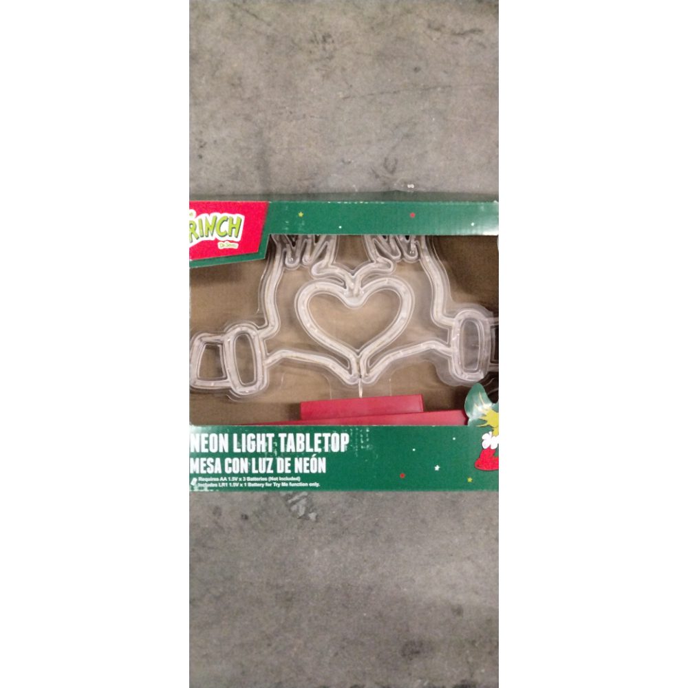 Ranch Neon Light Tabletop Deer Heart Retail $15.00