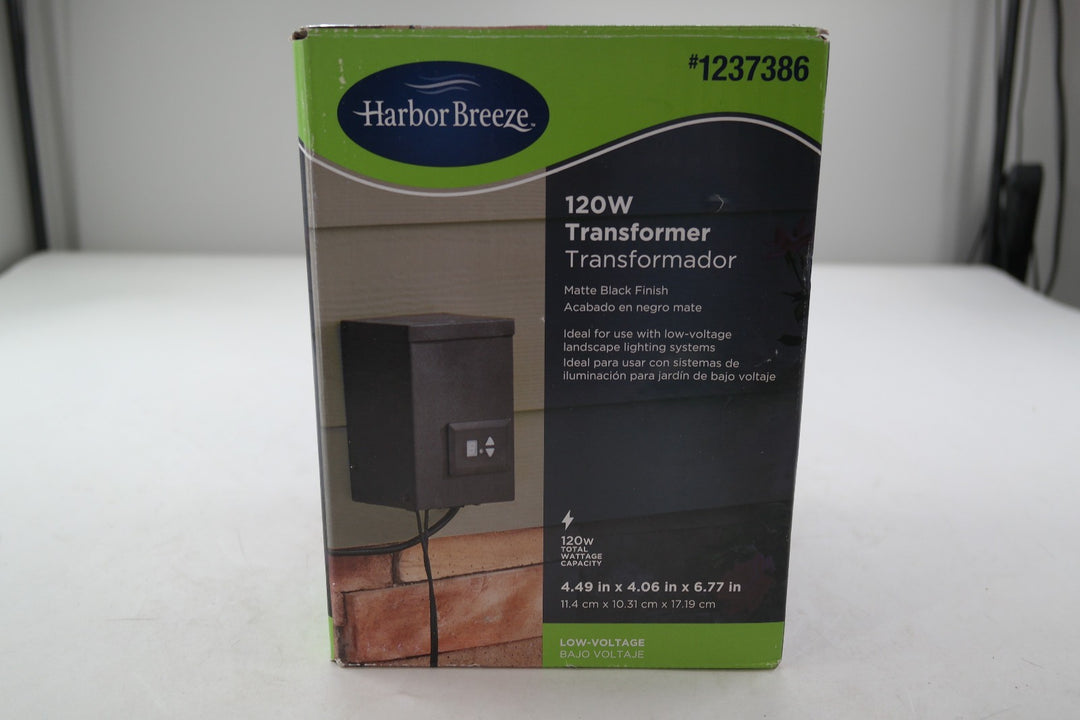 Harbor Breeze 120W Multi-Tap Landscape Lighting Transformer #1237386, EUC W/ Box