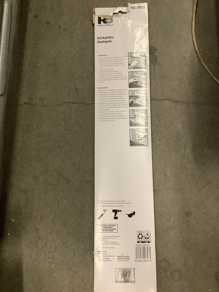 RB 6 X 30 SN KICKPLATE