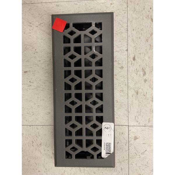 Decorative Floor Register Vent - Durable Construction, Easy Installation, Gray