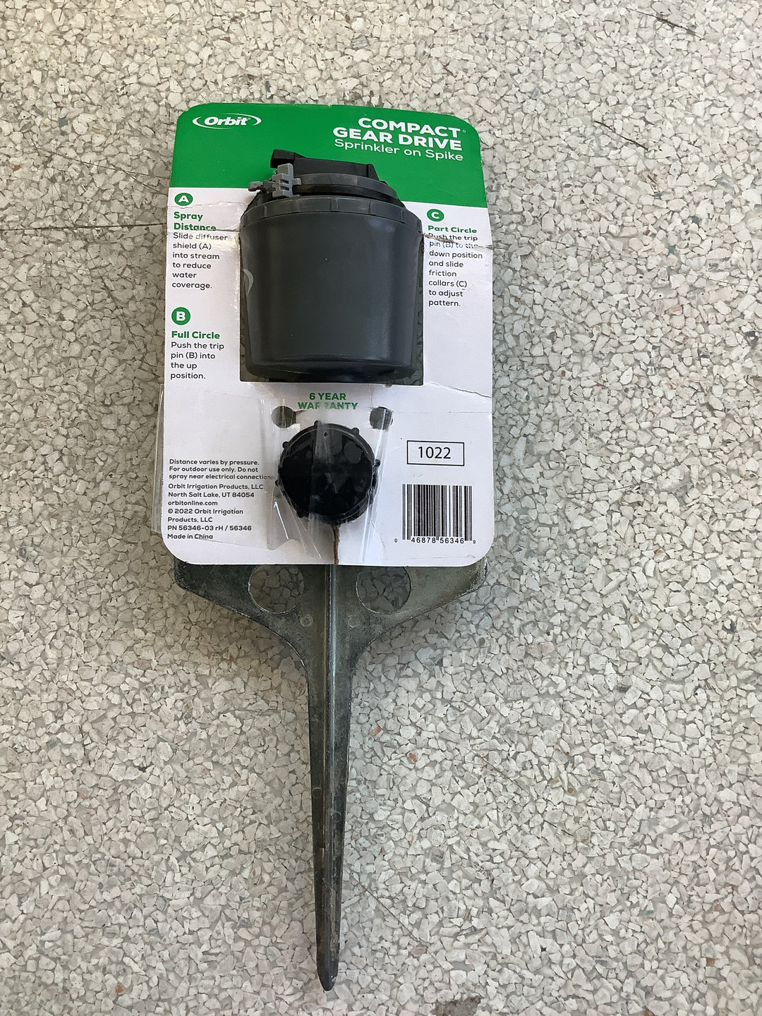 5000-sq ft Rotating Spike Lawn Sprinkler