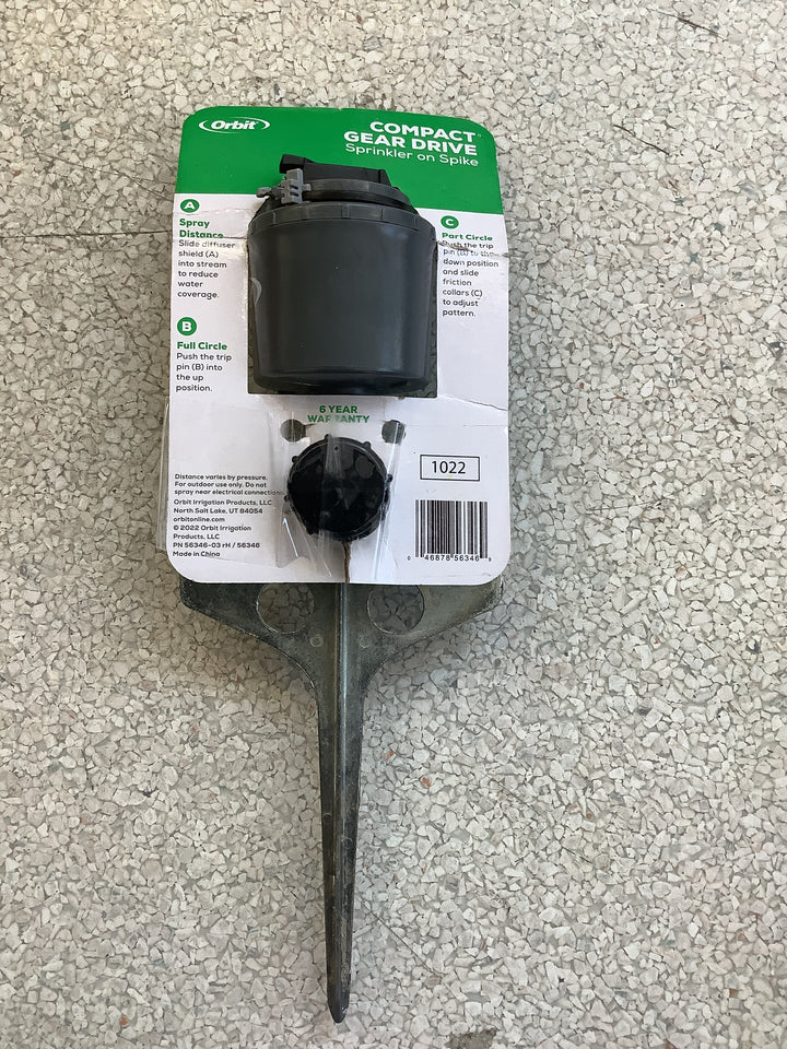 5000-sq ft Rotating Spike Lawn Sprinkler