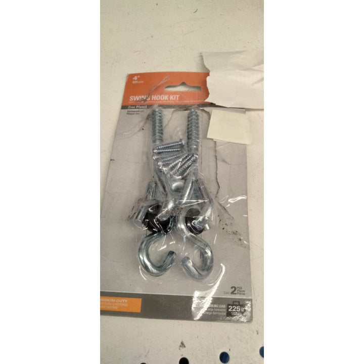 Chromate Swing Hook Kit, (2) 4 In. Hooks - N100-338