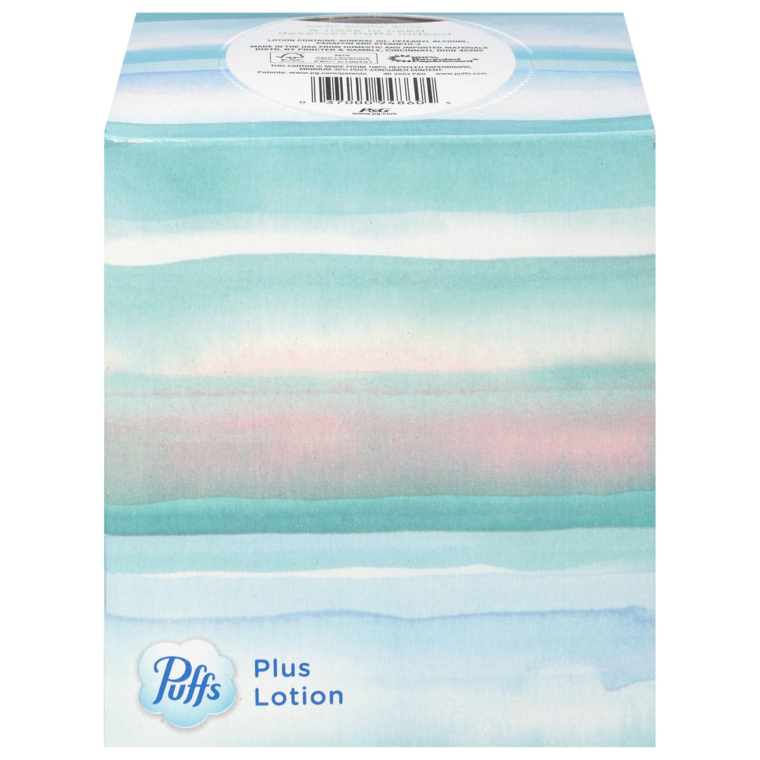 Puffs, Tissuess Plus Lotion Mega Cube, 72 Count