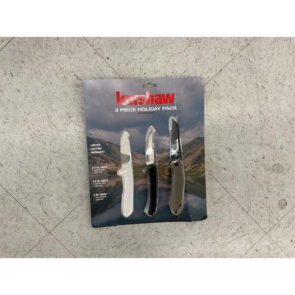 Kershaw 3 Piece Holiday Pack - Pocket Knives, Limited Lifetime Warranty Retail $30.00