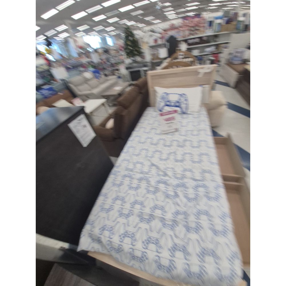 Unbranded Twin Bed - Underbed Storage Drawers, Headboard, White