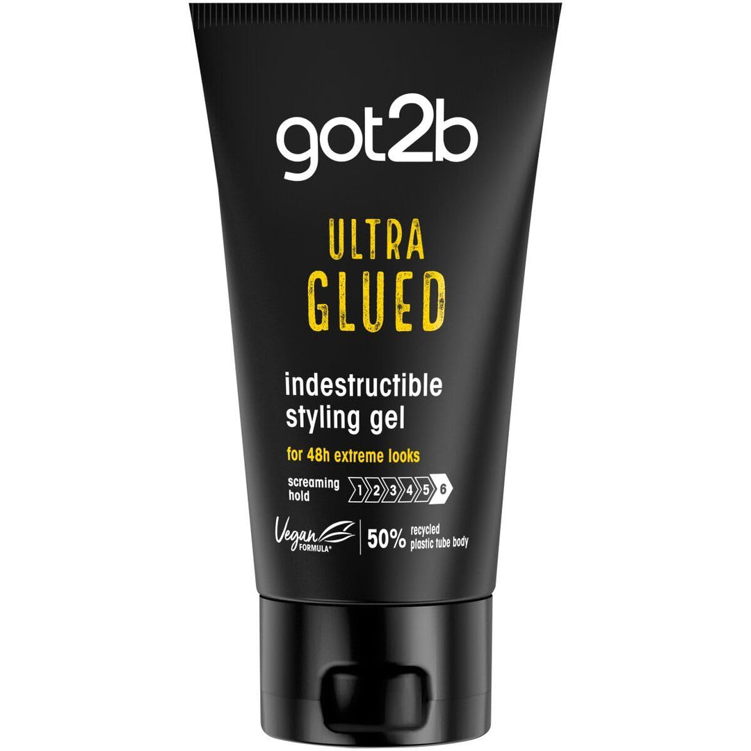 Got2b Ultra Glued Invincible Styling Hair Gel, 6 Ounce