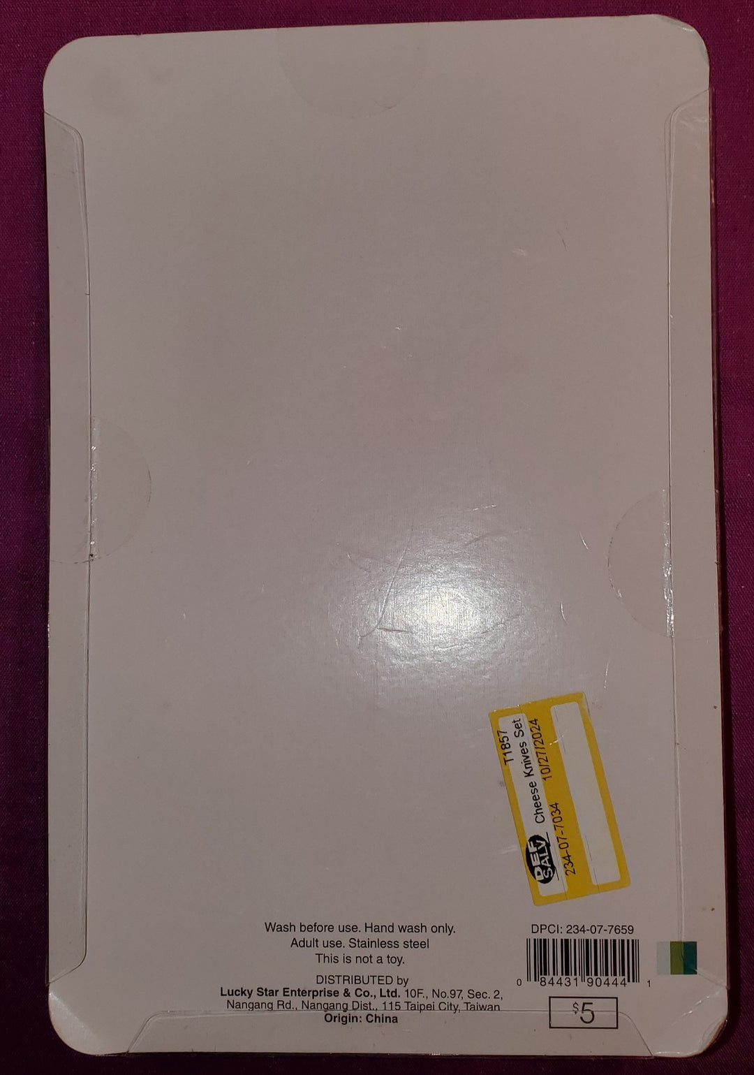 Stainless Steel Cheese Knife Set 3 Pc Green Tone Handles