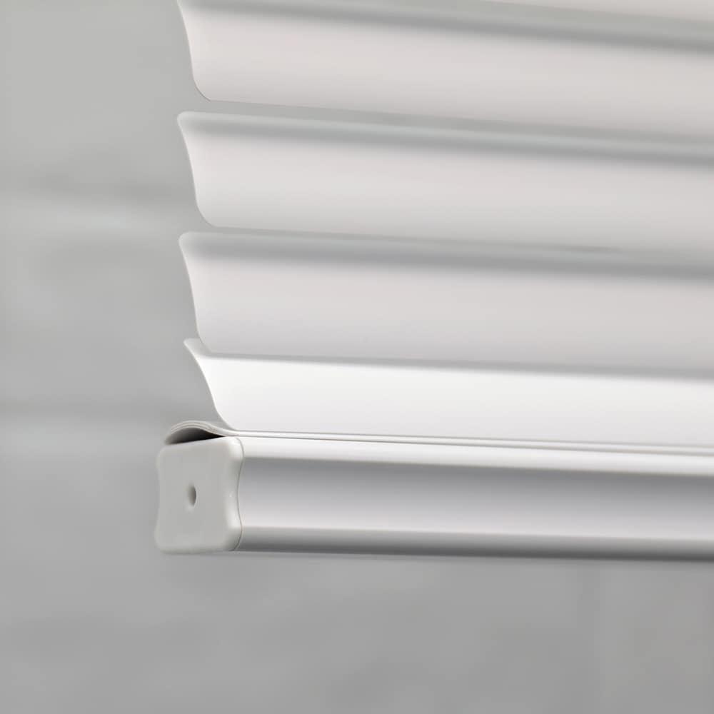 Light Filtering 1-in Slat Width 34-in X 64-in Cordless White Vinyl Light Mini