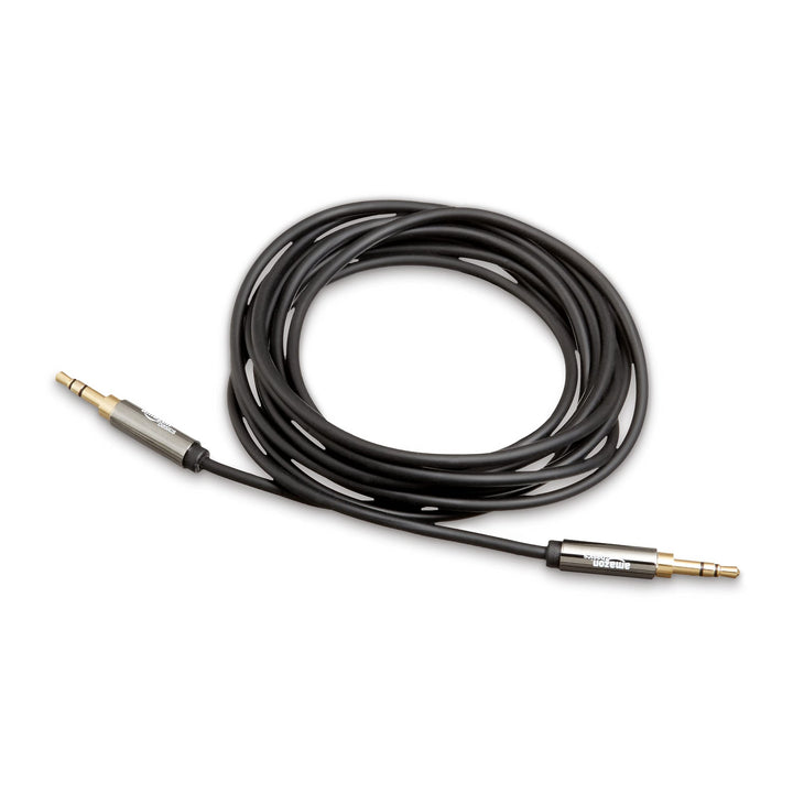 Amazon Basics 3.5mm Auxiliary Audio Cable for Stereo Speaker or Subwoofer with Gold-Plated Plugs, 8 Foot, Black