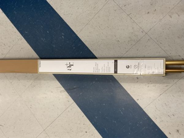 Ar - Double Drapery Rod - Durable, Stylish - Gold Retail $45.00