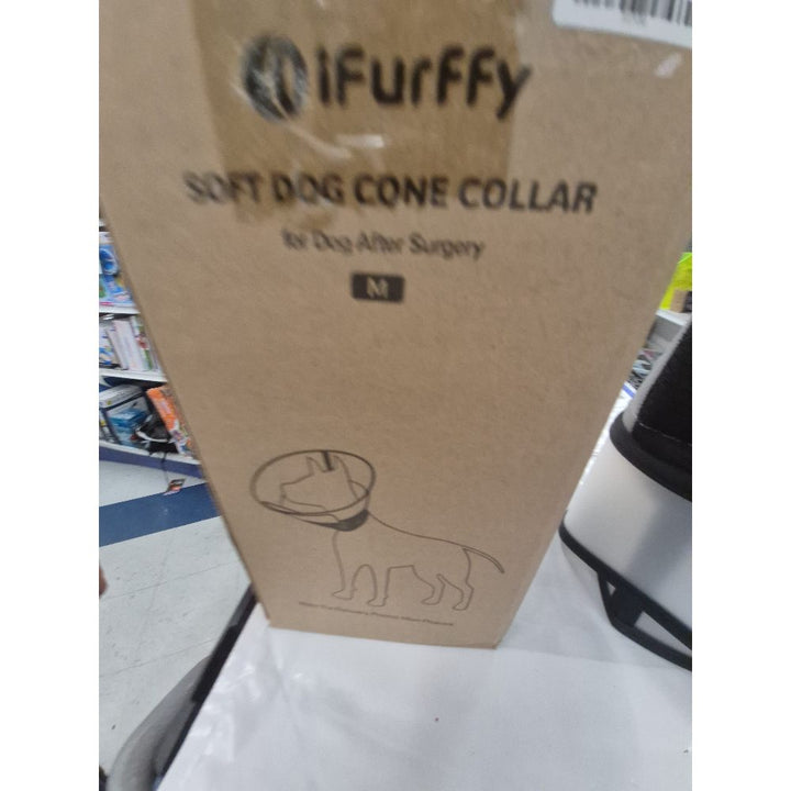 iFurffy Soft Dog Cone Collar - After Surgery, Size M