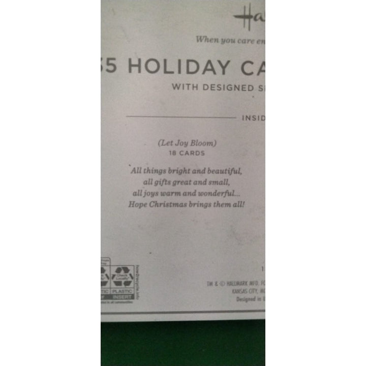 Hallmark 35 Holiday Card Assortment, Self-Sealing Envelopes Retail $20.00