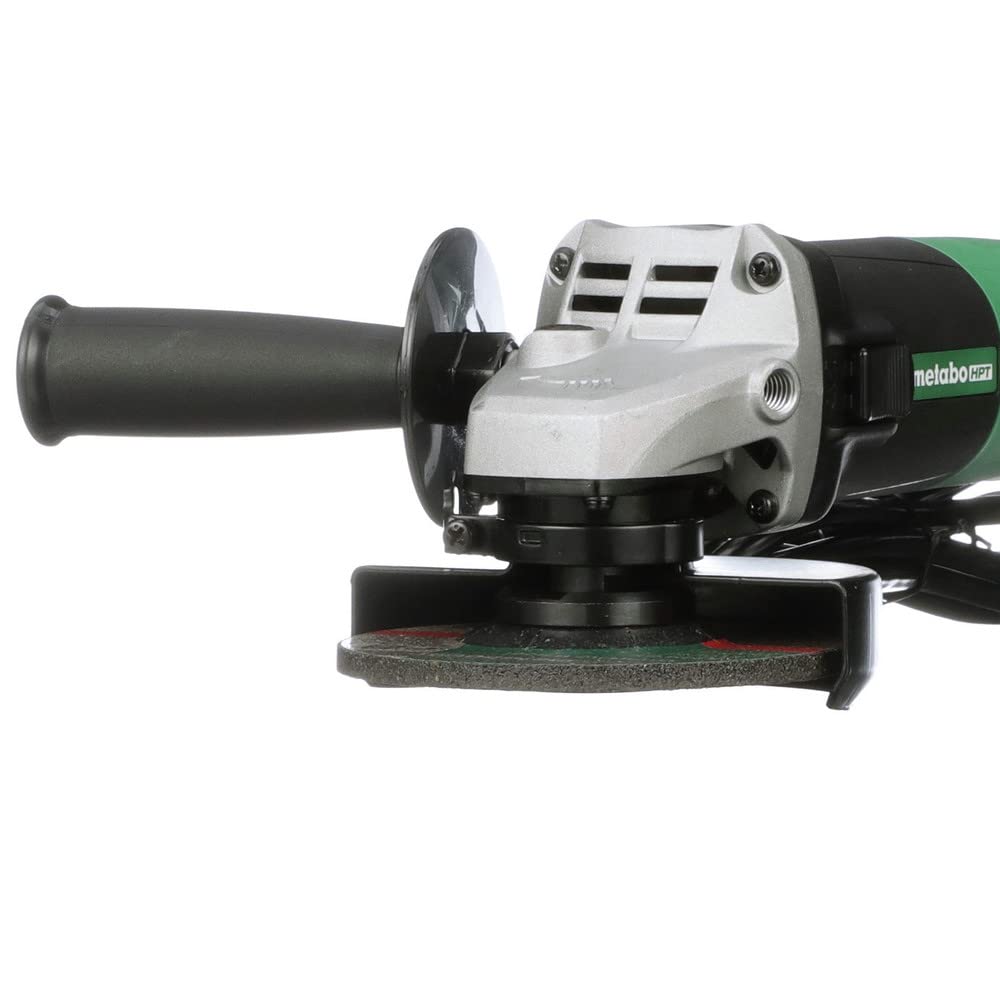 Metabo HPT 4-1/2-Inch Angle Grinder, Includes 5 Grinding Wheels & Hard Case, 6.2-Amp Motor, Compact & Lightweight, G12SR4