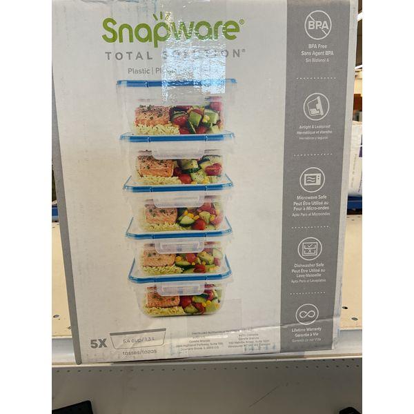 Snapware Total Solution - Plastic Containers, BPA Free, Microwave Safe, Dishwasher Safe, Lifetime Warranty Retail $23.09