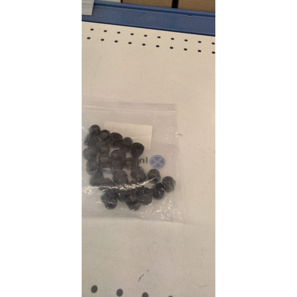 M10 Nylon Acorn Cap Nuts, Black, 25Pcs-Pack