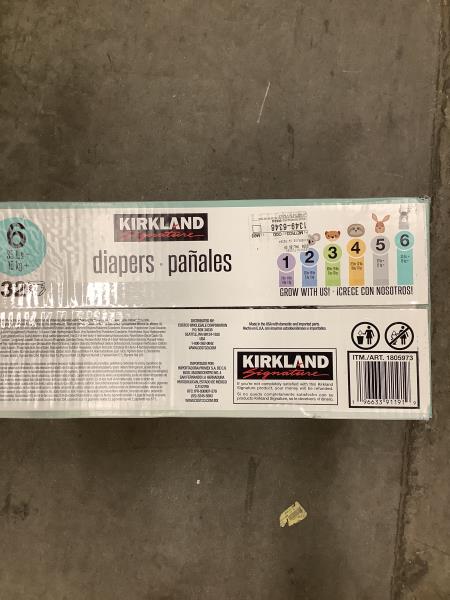 Kirkland Signature Diapers Size 6 Sealed 35+ Lbs 132 Count Retail $69.99
