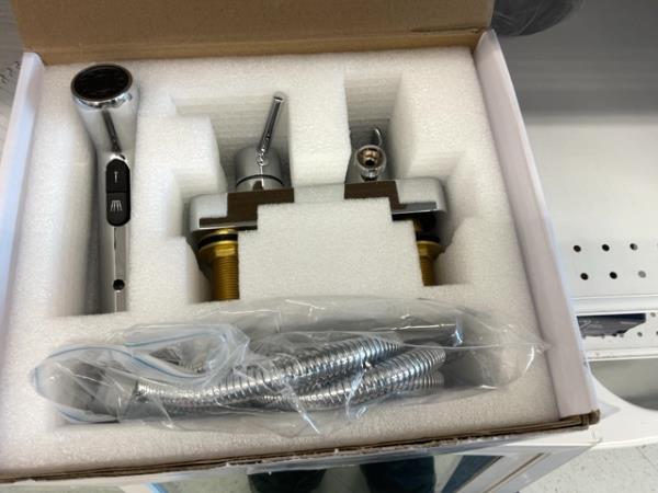 Deck Mount Bath Tub Faucet Set - Handheld Shower, Chrome Finish Retail $120.00