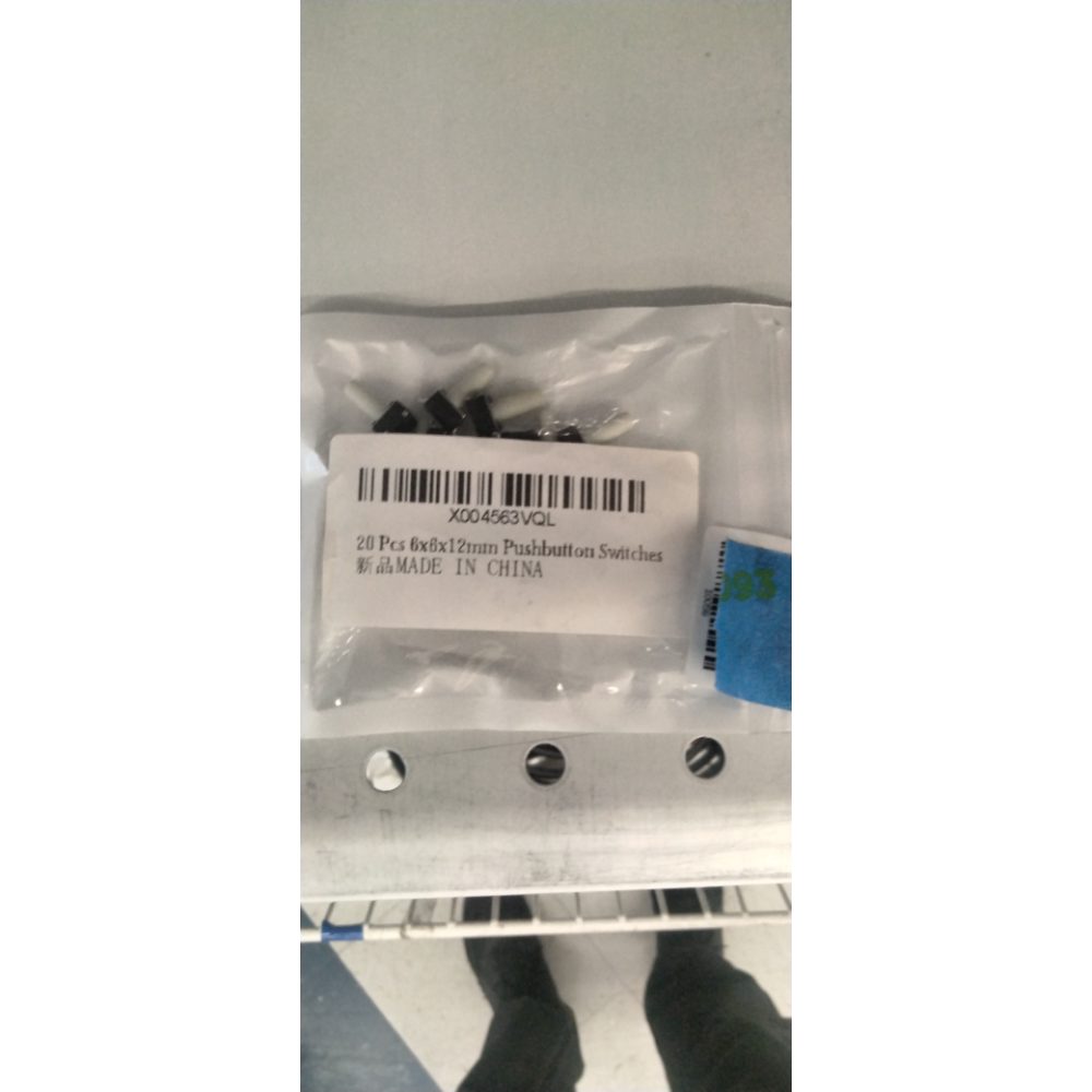UMMEI 20 Pcs 6x6x12mm Pushbutton Switches