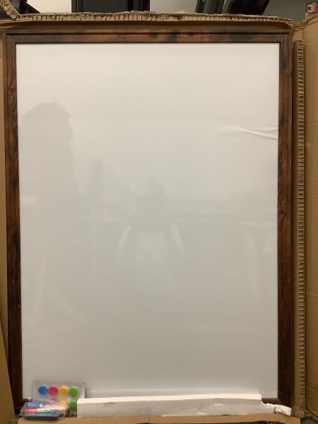Generic Dry Erase Board - Wooden Frame, Includes Markers Retail $51.09