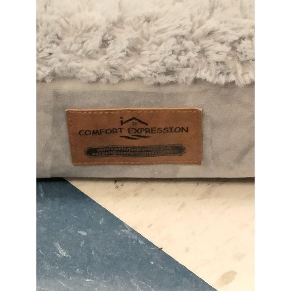 Comfort Expression Dog Bed - Plush, Orthopedic, Grey, Bolster Retail $60.00