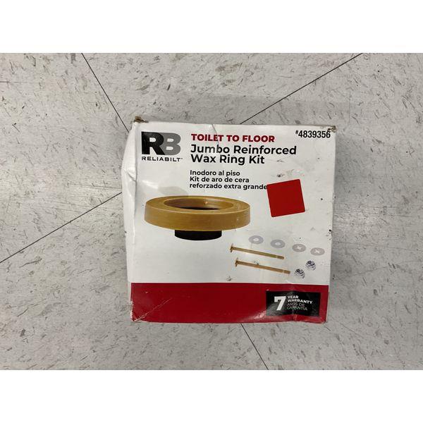 Reliabilt Toilet to Floor Jumbo Reinforced Wax Ring Kit