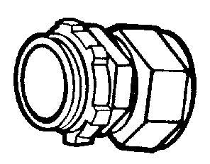 Sigma Electric ProConnex 3/4 in. Dia. Die-Cast Zinc Rain-Tight Compression Connector For EMT 1 pk