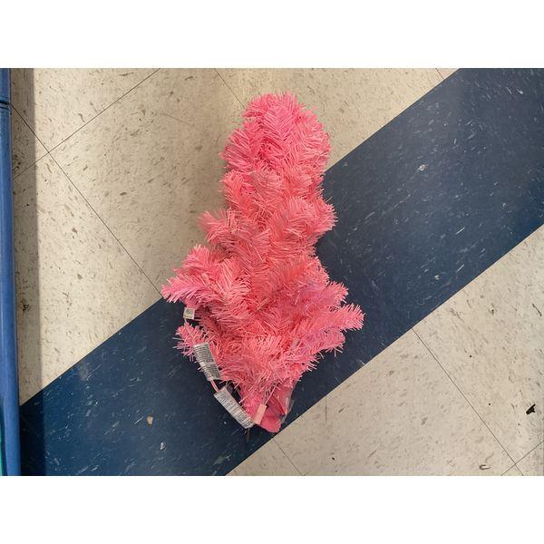 Pink Christmas Tree, Unlit, Festive Decoration