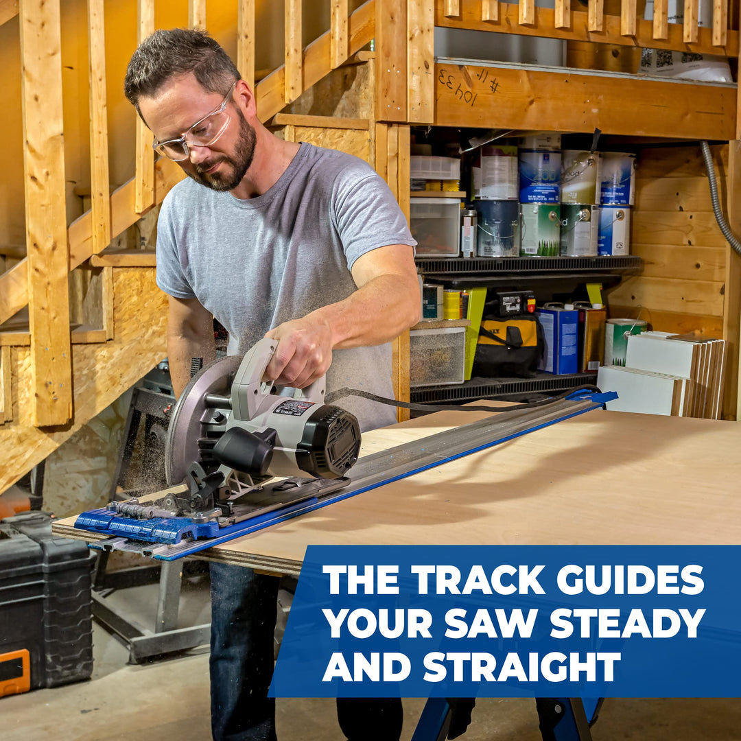 Kreg KMA2700 Accu-Cut â€“ Circular Saw Track â€“ Make Straight, Cross, Rip & Angled Cuts Easily