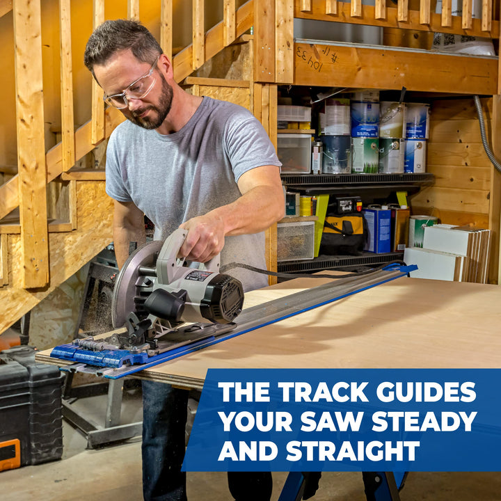 Kreg KMA2700 Accu-Cut â€“ Circular Saw Track â€“ Make Straight, Cross, Rip & Angled Cuts Easily