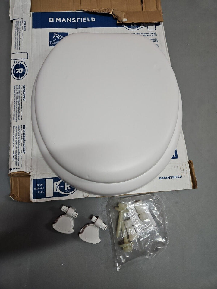 Mansfield White Round Toilet Seat