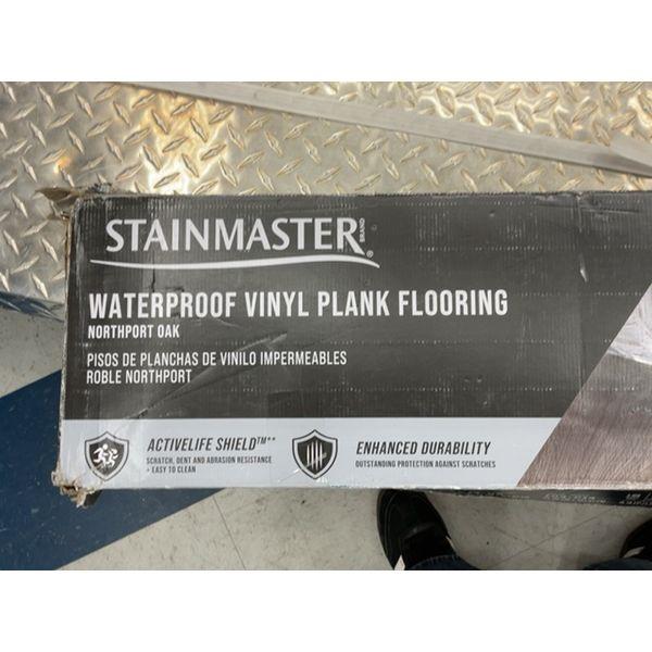 STAINMASTER Waterproof Vinyl Plank Flooring - Northport Oak, ActiveLife Shield, Enhanced Durability Retail $60.00