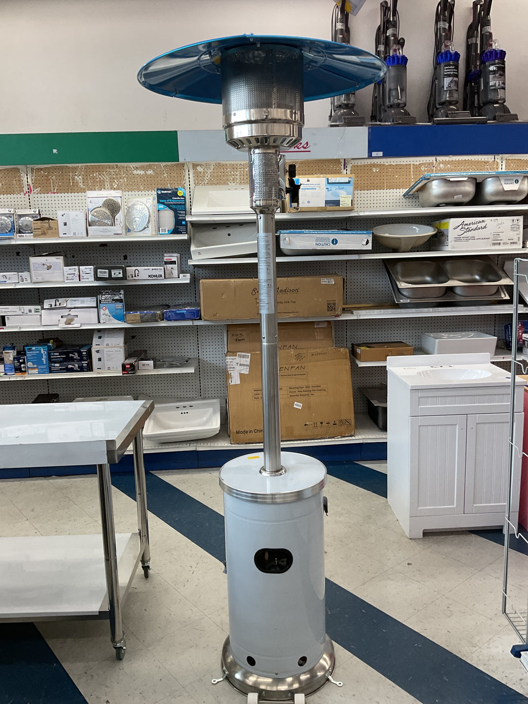 Master Forge Propane Patio Heater - Stainless Steel Finish Retail $200.00