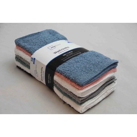 Mainstays 18-Pack Washcloth Bundle  Pastel