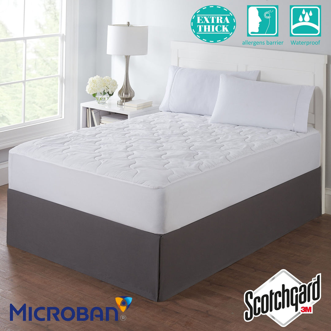 Mainstays Extra Thick Waterproof Mattress Pad  Full 54 in X 75 in